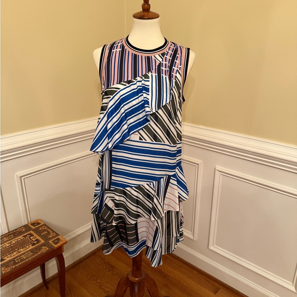 Parker Stripped  Multicolor Sleeveless Dress